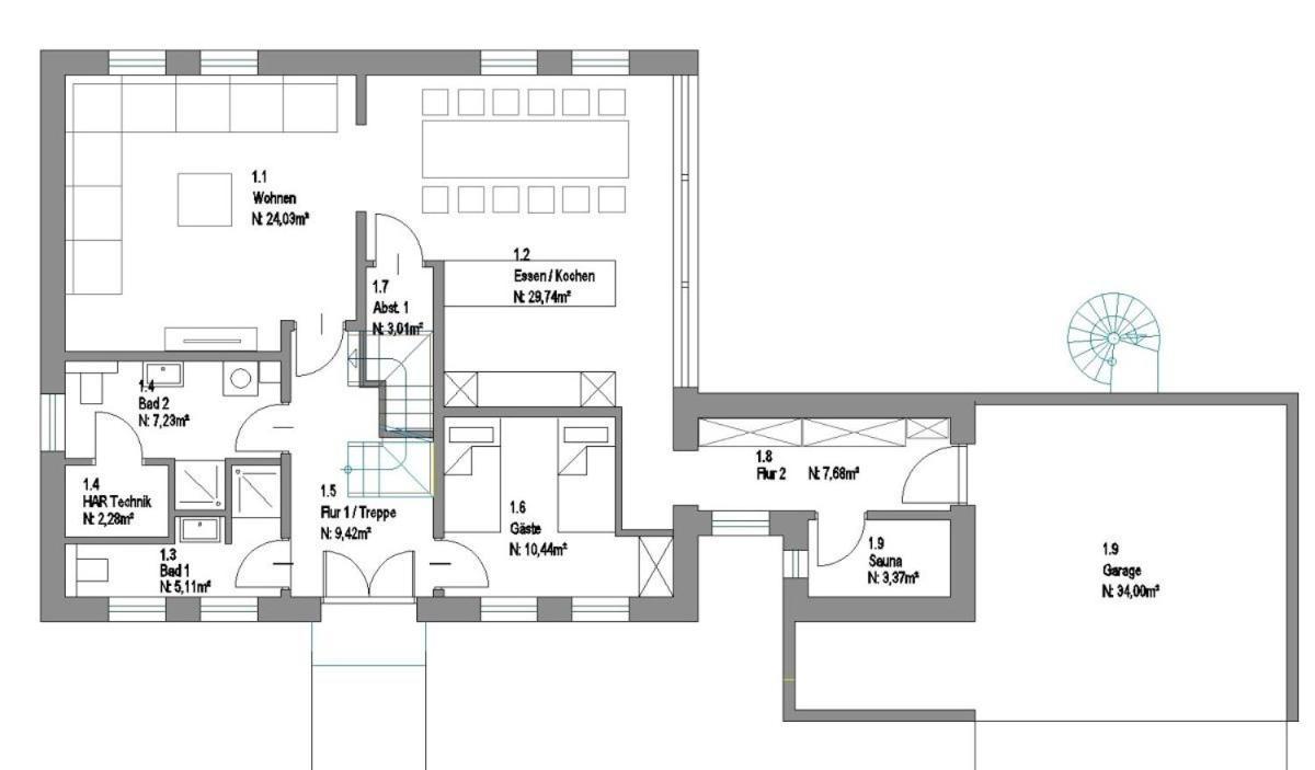 הוילה בורן Fh Magnolia Fuer 12 Pers. Mit Terrasse + Dachterasse מראה חיצוני תמונה